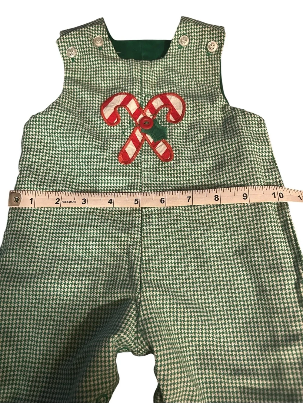 Vintage The Bailey Boys Reversible Christmas Longall Romper